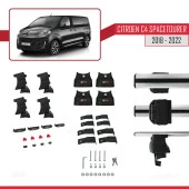 Citroen C4 Spacetourer (MK2) 2018-2022 Arası ile uyumlu ACE-4 Ara Atkı Tavan Barı GRİ - 4