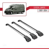 Citroen Jumper 2007 ve Sonrası ile uyumlu ACE-1 Ara Atkı Tavan Barı GRİ 3 ADET BAR - 3