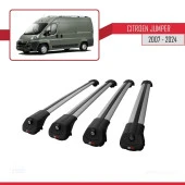 Citroen Jumper 2007 ve Sonrası ile uyumlu ACE-1 Ara Atkı Tavan Barı GRİ 4 ADET BAR thumbnail 4