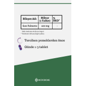 Microbiome Saw Palmetto 30 Tablet (Cüce Palmiye Ektresi) - 3
