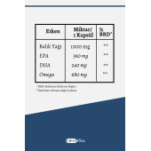 Optivita Omega 1000 mg Balık Yağı, EPA + DHA 30 Kapsül Softjel - 3