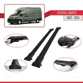 Citroen Jumper 2007 ve Sonrası ile Uyumlu FLY Model Ara Atkı Tavan Barı SİYAH - 4