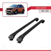 Dacia Duster 2018-2023 Arası ile uyumlu ACE-1 Ara Atkı Tavan Barı SİYAH thumbnail 3