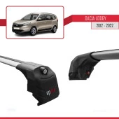 Dacia Lodgy 2012-2022 Arası ile uyumlu ACE-2 Ara Atkı Tavan Barı GRİ thumbnail 3