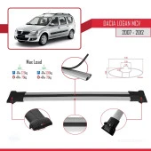 Dacia Logan MCV 2007-2012 Arası ile uyumlu FLY Model Ara Atkı Tavan Barı GRİ 3 ADET BAR - 3