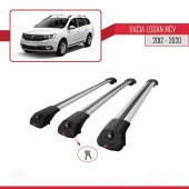 Dacia Logan MCV 2012-2020 Arası ile uyumlu ACE-1 Ara Atkı Tavan Barı GRİ 3 ADET BAR - 4