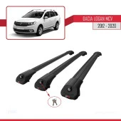 Dacia Logan MCV 2012-2020 Arası ile uyumlu ACE-1 Ara Atkı Tavan Barı SİYAH 3 ADET BAR - 4