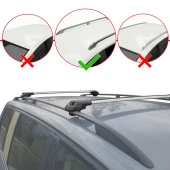 Dacia Sandero STEPWAY 2012-2020 Arası ile uyumlu ACE-1 Ara Atkı Tavan Barı GRİ - 2