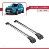 Dacia Sandero STEPWAY 2012-2020 Arası ile uyumlu ACE-1 Ara Atkı Tavan Barı GRİ - 3