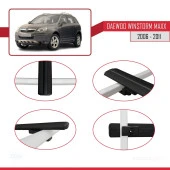 Daewoo Winstorm MaXX 2006-2011 Arası ile uyumlu Basic Model Ara Atkı Tavan Barı SİYAH 3 ADET thumbnail 2