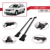 Dodge Journey 2008 ve Sonrası ile Uyumlu FLY Model Ara Atkı Tavan Barı GRİ thumbnail 2