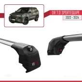 DR 7.0 Sportequipe 7 (It) 2022 ve Sonrası ile uyumlu ACE-2 Ara Atkı Tavan Barı GRİ thumbnail 2