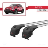 Fiat 500X 2014 ve Sonrası ile uyumlu ACE-2 Ara Atkı Tavan Barı GRİ thumbnail 4