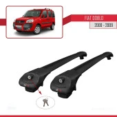Fiat Doblo 2000-2009 Arası ile uyumlu ACE-1 Ara Atkı Tavan Barı SİYAH thumbnail 4