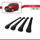 Fiat Doblo 2000-2009 Arası ile uyumlu ACE-1 Ara Atkı Tavan Barı SİYAH 4 ADET BAR thumbnail 4