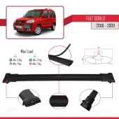 Fiat Doblo 2000-2009 Arası ile uyumlu FLY Model Ara Atkı Tavan Barı SİYAH thumbnail 4