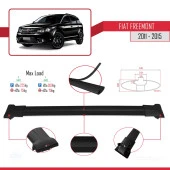 Fiat Freemont 2011-2015 Arası ile Uyumlu FLY Model Ara Atkı Tavan Barı SİYAH 3 ADET BAR - 3