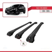 Fiat Freemont 2011-2015 Arası ile uyumlu ACE-1 Ara Atkı Tavan Barı SİYAH 3 ADET BAR - 4