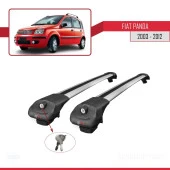 Fiat Panda 2003-2012 Arası ile uyumlu ACE-1 Ara Atkı Tavan Barı GRİ thumbnail 4