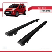 Fiat Qubo 2008 ve Sonrası ile uyumlu HOOK Model Anahtar Kilitli Ara Atkı Tavan Barı SİYAH thumbnail 3