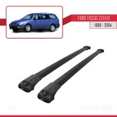 Ford Focus Estate C170 1998-2004 Arası ile uyumlu ACE-1 Ara Atkı Tavan Barı SİYAH thumbnail 3