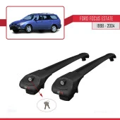 Ford Focus Estate C170 1998-2004 Arası ile uyumlu ACE-1 Ara Atkı Tavan Barı SİYAH thumbnail 4