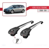 Ford Focus TOURING 2008-2011 Arası ile uyumlu ACE-1 Ara Atkı Tavan Barı GRİ thumbnail 4