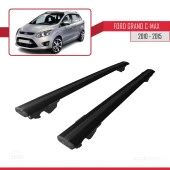 Ford Grand C-Max 2010-2015 Arası ile uyumlu HOOK Model Anahtar Kilitli Ara Atkı Tavan Barı SİYAH thumbnail 4