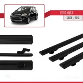 Ford Kuga 2008-2013 Arası ile uyumlu Basic Model Ara Atkı Tavan Barı SİYAH 3 ADET thumbnail 3