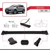 Ford Kuga 2013-2018 Arası ile uyumlu FLY Model Ara Atkı Tavan Barı SİYAH thumbnail 4