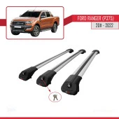 Ford Ranger 2011-2022 Arası ile uyumlu ACE-1 Ara Atkı Tavan Barı GRİ 3 ADET BAR thumbnail 3