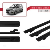 Ford Tourneo Courier 2017-2022 Arası ile uyumlu Basic Model Ara Atkı Tavan Barı SİYAH 3 ADET thumbnail 3