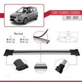 Ford Tourneo Courier 2017-2022 Arası ile uyumlu FLY Model Ara Atkı Tavan Barı GRİ 3 ADET BAR thumbnail 4