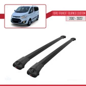 Ford Transit Tourneo - Custom 2012-2023 Arası ile uyumlu ACE-1 Ara Atkı Tavan Barı SİYAH thumbnail 2