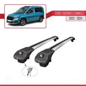 Ford Turneo Connect 2022 ve Sonrası ile uyumlu ACE-1 Ara Atkı Tavan Barı GRİ thumbnail 2