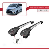 Ford Transit Tourneo - Custom 2012-2023 Arası ile uyumlu ACE-1 Ara Atkı Tavan Barı GRİ thumbnail 4