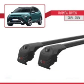 Hyundai BAYON (BC3 CUV) 2021 ve Sonrası ile uyumlu ACE-2 Ara Atkı Tavan Barı SİYAH - 4