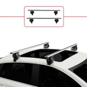Hyundai ix20 2010-2019 Arası ile uyumlu ACE-4 Ara Atkı Tavan Barı GRİ - 1
