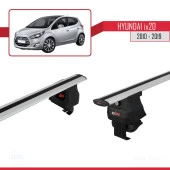 Hyundai ix20 2010-2019 Arası ile uyumlu ACE-4 Ara Atkı Tavan Barı GRİ - 3