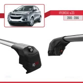 Hyundai ix35 2010-2016 Arası ile uyumlu ACE-2 Ara Atkı Tavan Barı GRİ - 4