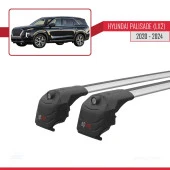 Hyundai PALISADE (LX2) 2020 ve Sonrası ile uyumlu ACE-2 Ara Atkı Tavan Barı GRİ - 4