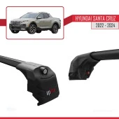 Hyundai Santa Cruz (NX4A OB) 2022 ve Sonrası ile uyumlu ACE-2 Ara Atkı Tavan Barı SİYAH - 3