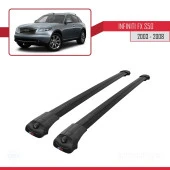 Infiniti FX (S50) 2003-2008 Arası ile uyumlu ACE-1 Ara Atkı Tavan Barı SİYAH thumbnail 3