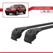 Jeep Grand Cherokee (WK2) 2011-2021 Arası ile uyumlu ACE-2 Ara Atkı Tavan Barı SİYAH thumbnail 4