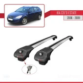 Kia Ceed Estate - SW 2006-2009 Arası ile uyumlu ACE-1 Ara Atkı Tavan Barı GRİ thumbnail 4