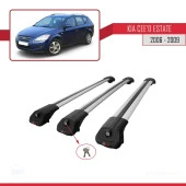 Kia Ceed SPORTSWAGON 2006-2009 Arası ile uyumlu ACE-1 Ara Atkı Tavan Barı GRİ 3 ADET BAR thumbnail 4