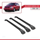 Kia Grand Carnival (VQ) 2006-2014 Arası ile uyumlu ACE-1 Ara Atkı Tavan Barı SİYAH 3 ADET BAR thumbnail 3