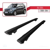 Kia Soul 2008-2014 Arası ile uyumlu HOOK Model Anahtar Kilitli Ara Atkı Tavan Barı SİYAH thumbnail 4