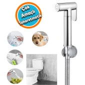 Ara Musluk Filtreli Tuvalet Wc Banyo Klozet Bide Taharet Musluğu Bebek Hayvan Oto Yıkama Çeşme - 1