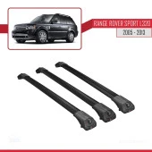Land Rover Range Rover Sport (L320) 2005-2013 Arası ile uyumlu ACE-1 Ara Atkı Tavan Barı SİYAH 3 ADET BAR thumbnail 2